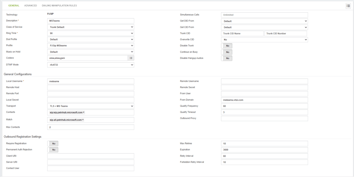 Integrate VitalPBX With Microsoft Teams