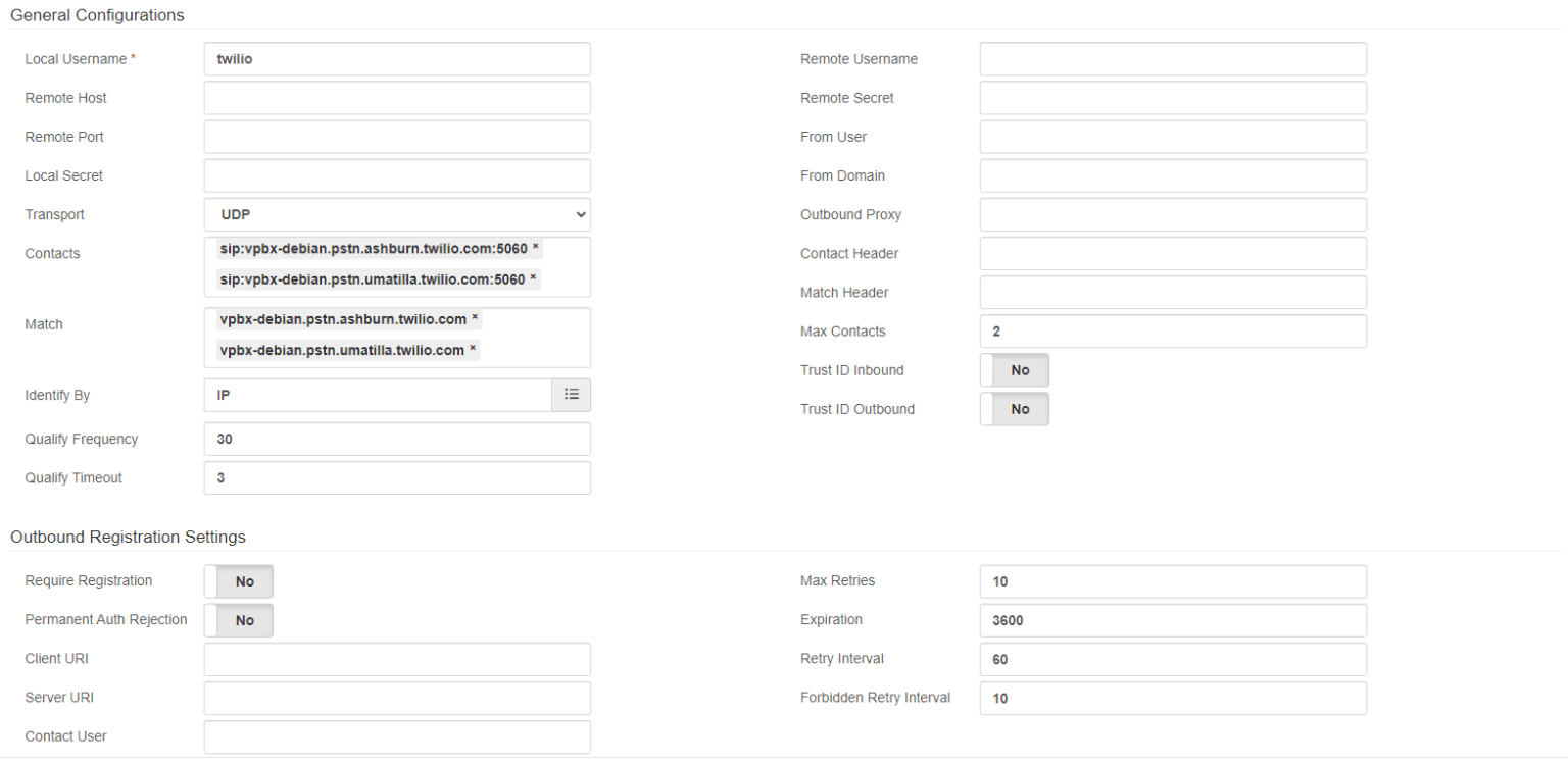 Configuring Easily The Twilio Elastic SIP Trunking On VitalPBX With ...